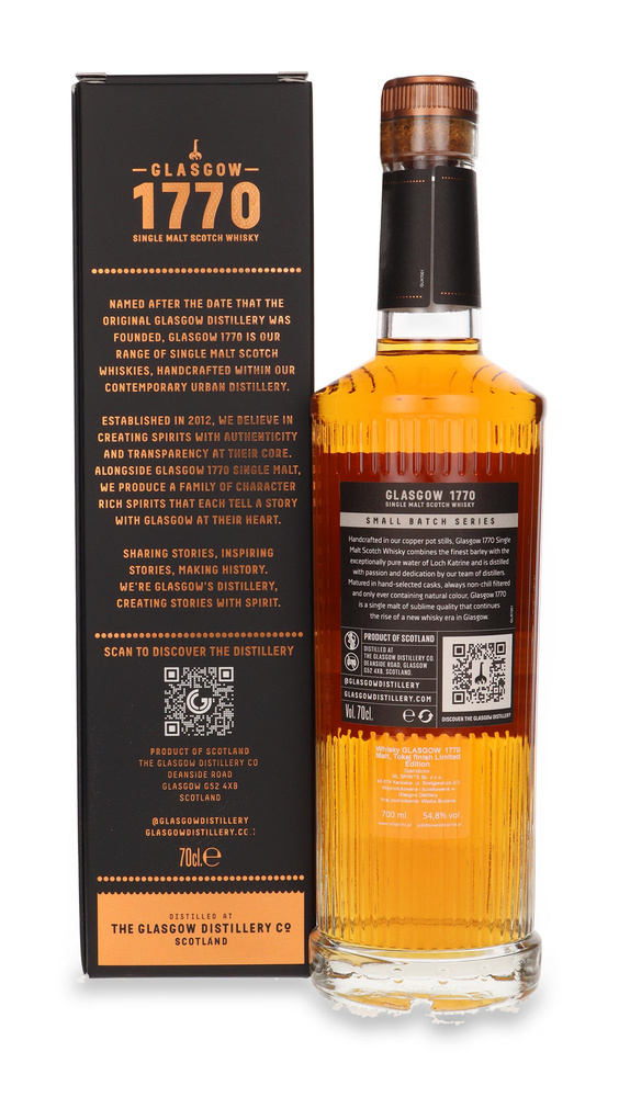 Glasgow 1770 Small Batch, Tokaji Cask Finish Batch 02 / 54,8% / 0,7l	