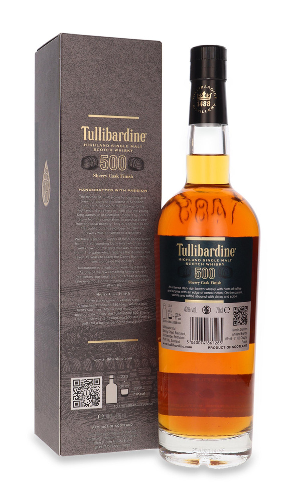 Tullibardine 500 Sherry Cask Finish / 43% / 0,7l