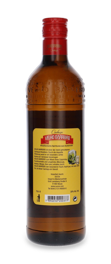 Cachaca Velho Barreiro / 39% / 0,7l