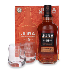 Jura 10-letnia + 2 szklanki /40%/0,7l