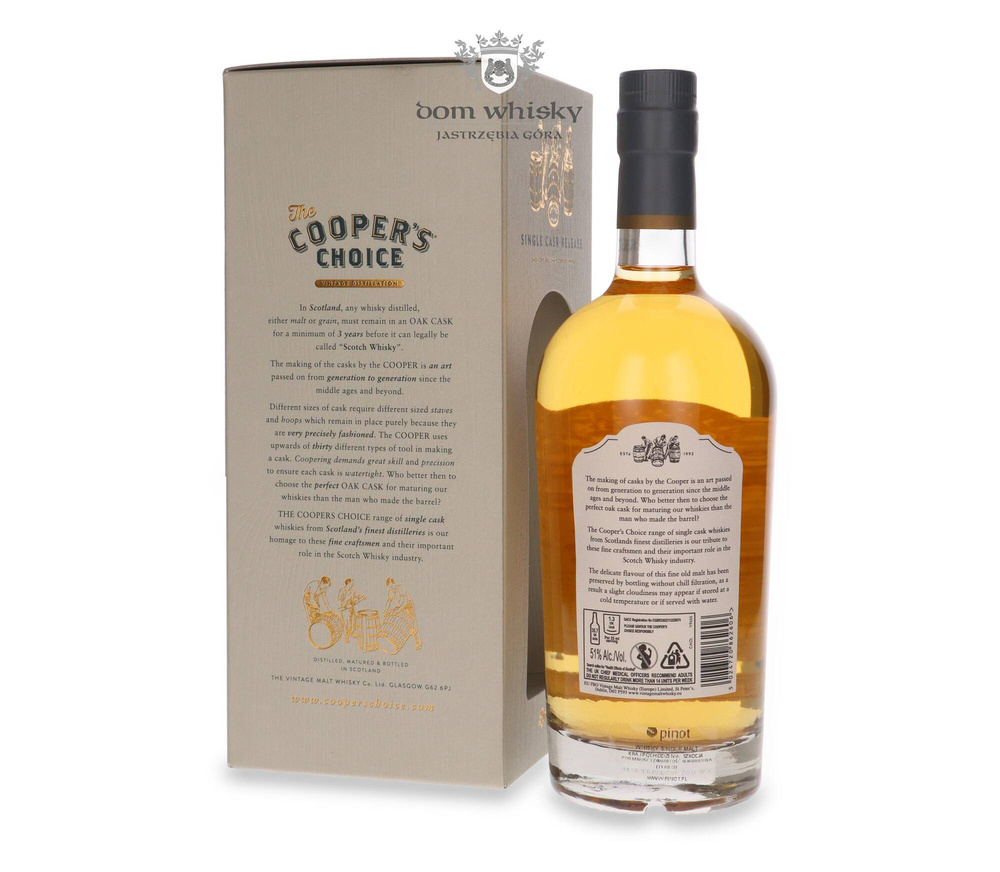 Caol Ila 14-letni (D.2008, B.2023) Bourbon Cask Matured The Cooper's Choice / 51%/ 0,7l		