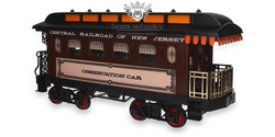Jim Beam Central Railroad of Jersey Observation Train Car Decanter / 40% / 0.75l