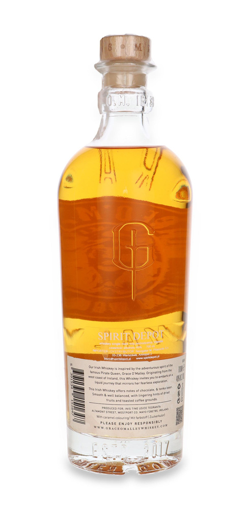 Grace O'Malley Stoout Cask Finish Irish Whisky / 40% / 0,7l