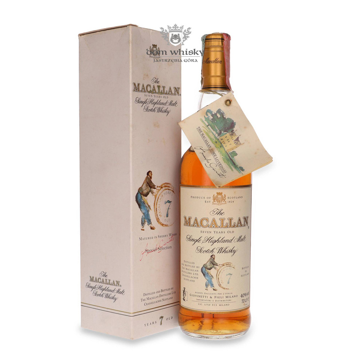 Macallan 7-letni Armando Giovinetti / 40%/ 0,7l