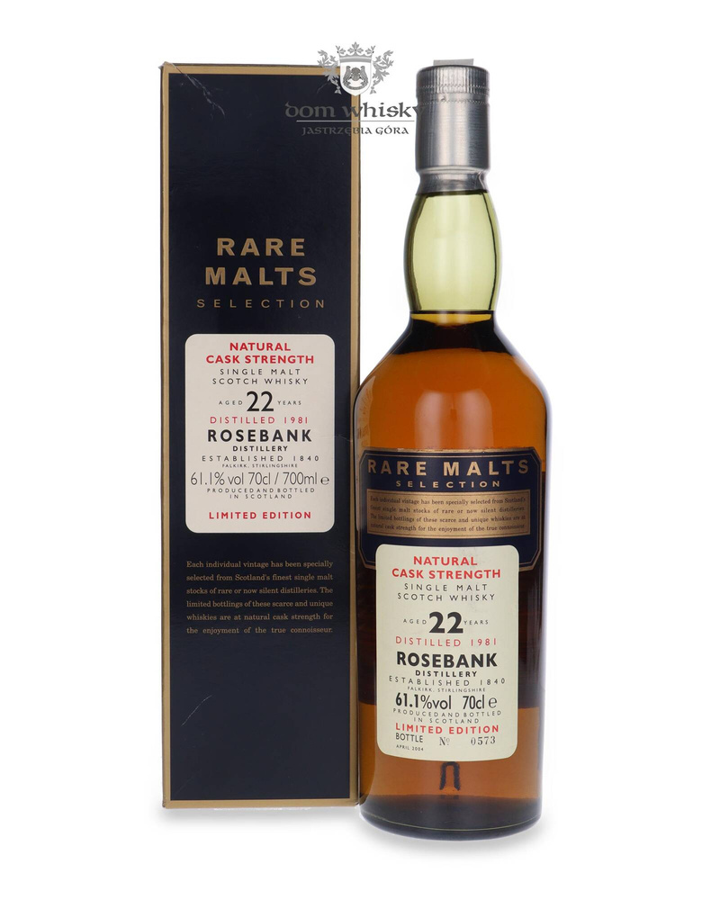 Rosebank 22-letni (D.1981 B.2004) Rare Malts / 61,1% / 0,7l