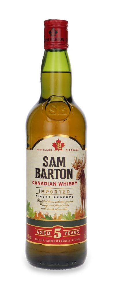 Sam Barton Finest Reserve 5-letnia Canadian Whisky / 40%/ 0,7l