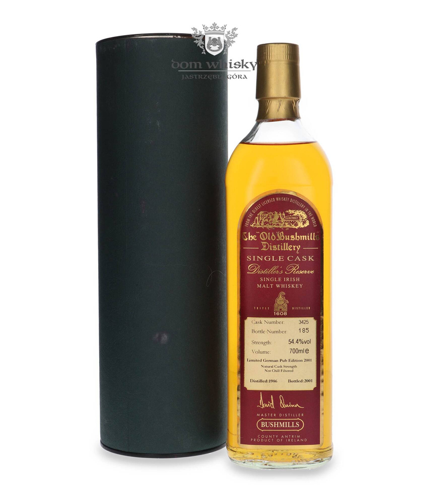 Bushmills 1986 Single Cask (Bottled 2001) German Pub Edition /54.4%/ 0.7l