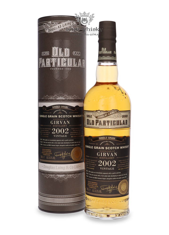 Girvan Vintage 2002 (Bottled 2022) Douglas Laing's Old Particular / 51.5%/ 0.7l