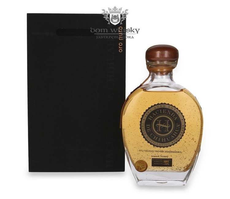 Hacienda de chihuahua Sotol Anejo + złote płatki / 38% / 0,7l