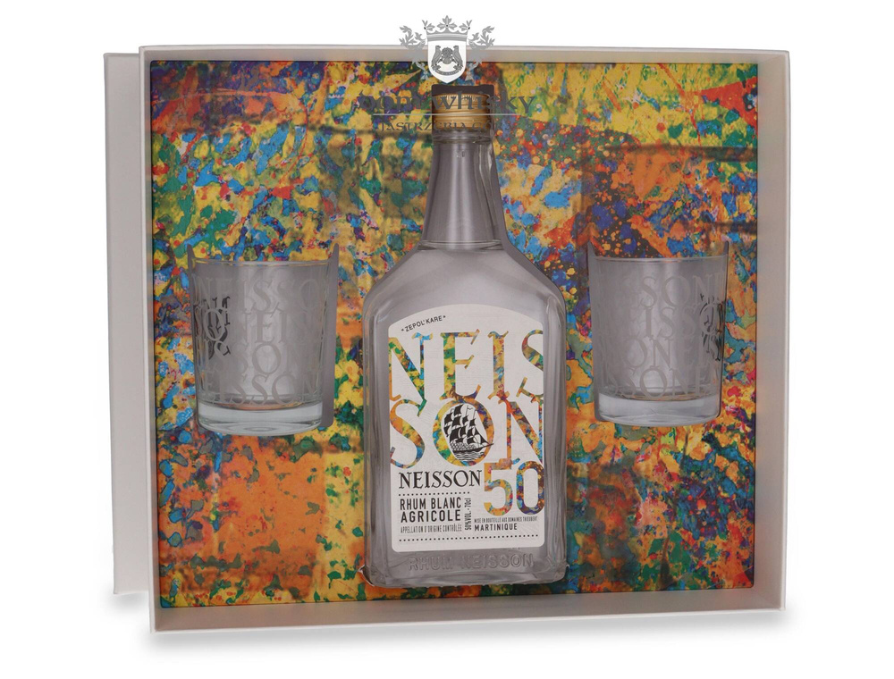 Neisson Rhum Blanc Agricole Martinique Rum + 2 glasses / 50% / 0.7l
