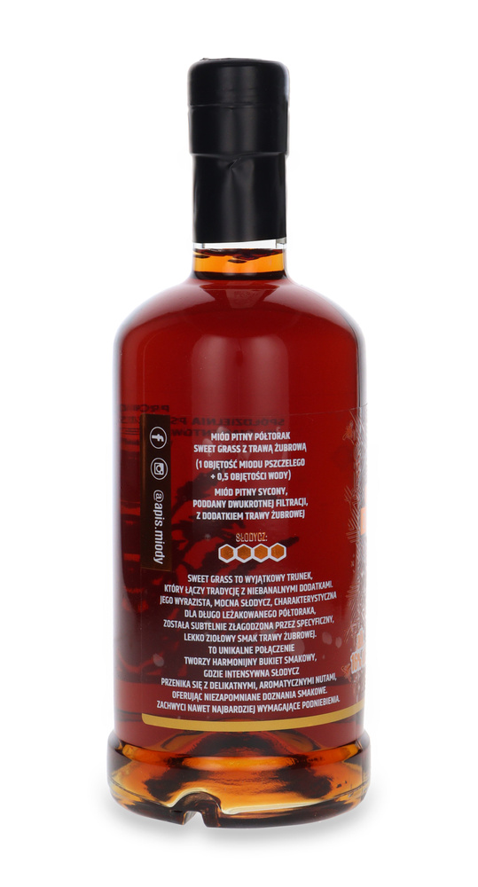 Drinking honey Półtorak with Bison Grass Sweet Grass / 16% / 0.5l