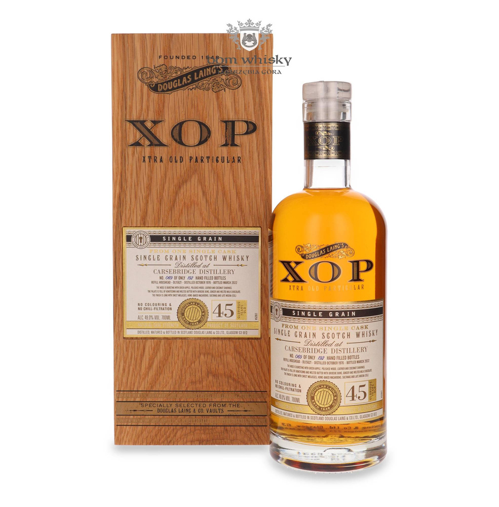 Carsebridge 45-year-old (D.1976, B.2022) Douglas Laing's XOP / 49% / 0.7l