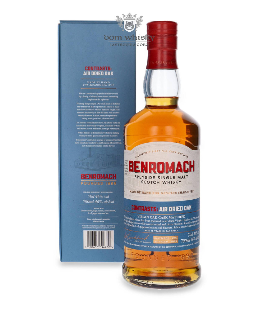 Benromach Contrasts: Air Dried Oak (D.2012, B.2023) /46%/ 0.7l