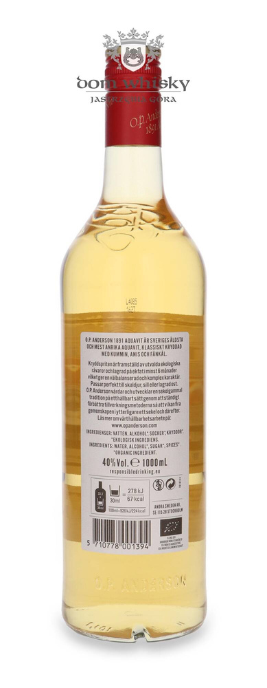 OP Anderson Ekologisk Aquavit / 40% / 1.0l