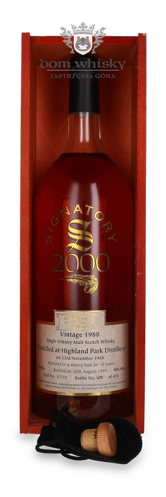 Highland Park 11-year-old (D.1988, B.1999) Millenium Edition Signatory Vintage / 43%/1.5l