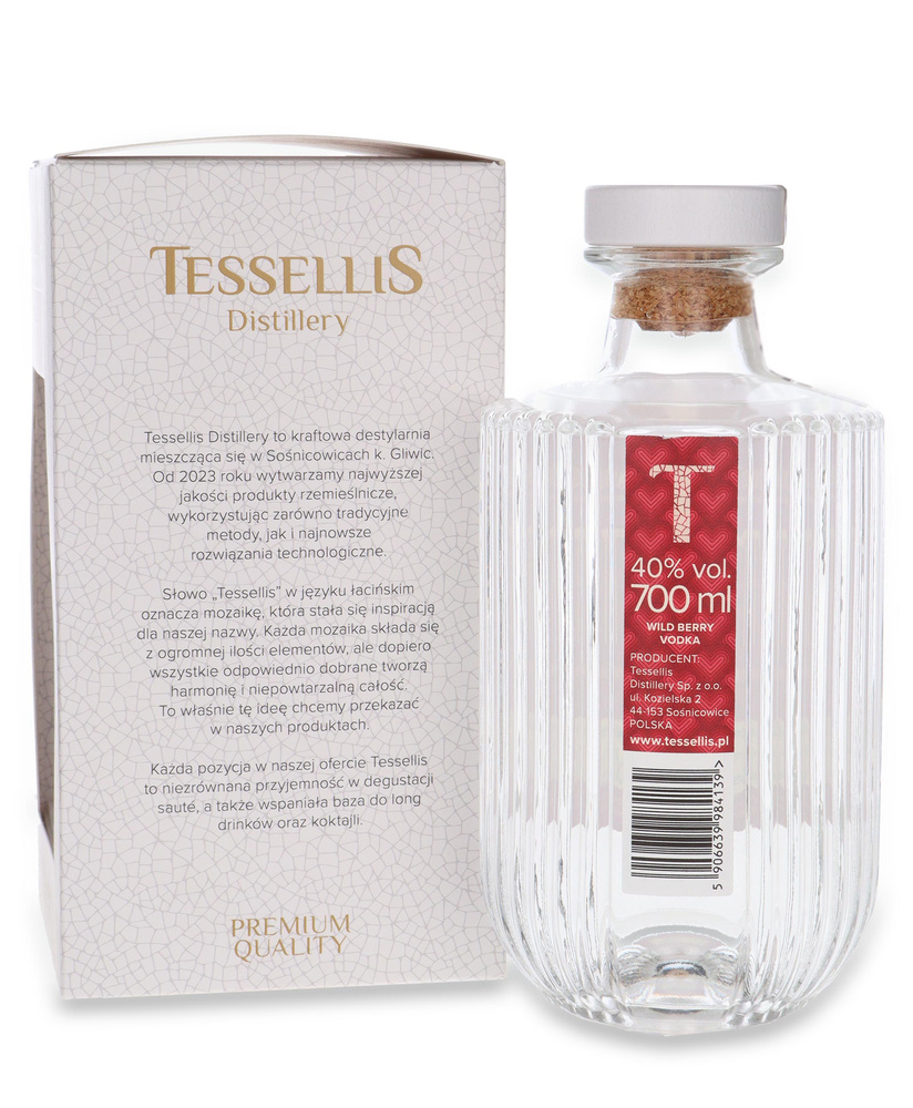 Tessellis Valentine's Day Wild Berry Vodka / 40% / 0.7l