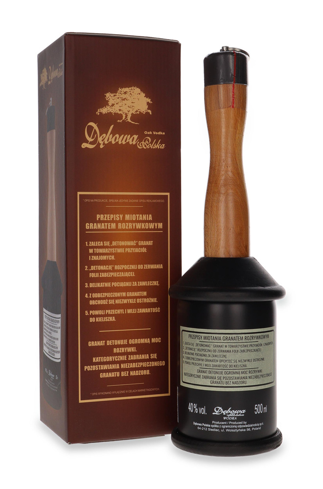 Wódka Dębowa Polska Granat Rozrywkowy / 40% /0,5l
