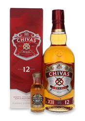 Chivas Regal 12-letni + miniaturka / 40% / 0,7l