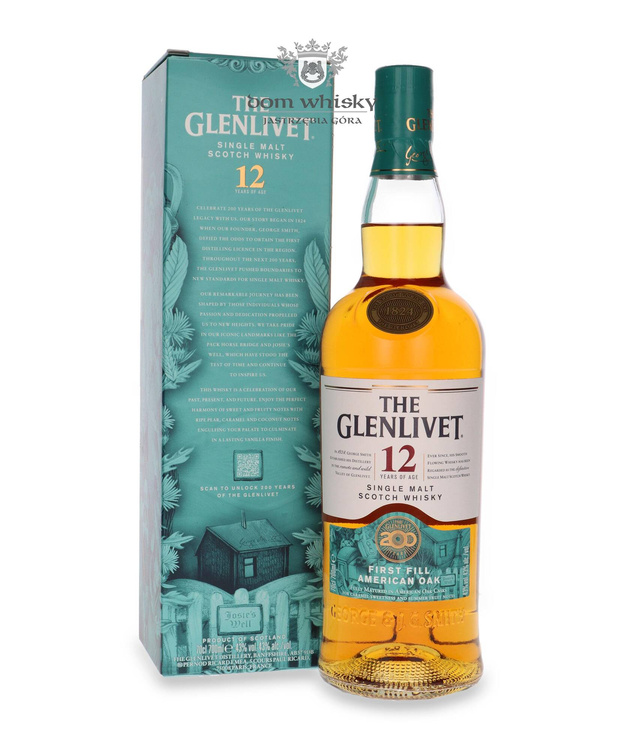 The Glenlivet 12-letni First-fill American Oak - 200th Anniversary / 43%/ 0,7l