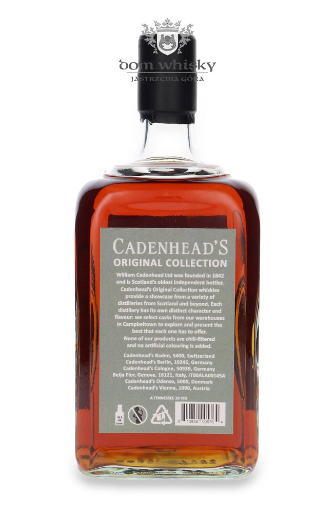 Tennessee Whiskey 18 Year Old, Cadenhead's Original Collection / 46% / 0.7l