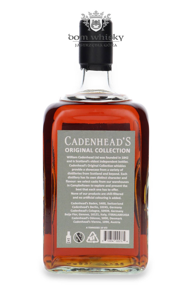 Tennessee Whisky 18-letnia, Cadenhead’s Original Collection / 46% / 0,7l