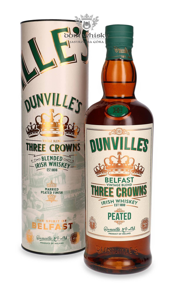 Dunville's Three Crowns Peated Finish Irish Whiskey / 43.5% / 0.7l