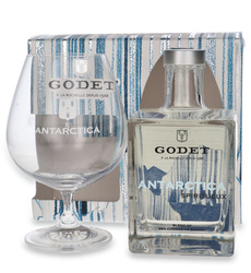 Cognac Godet Antarctica + kieliszek / 40%/ 0,5l