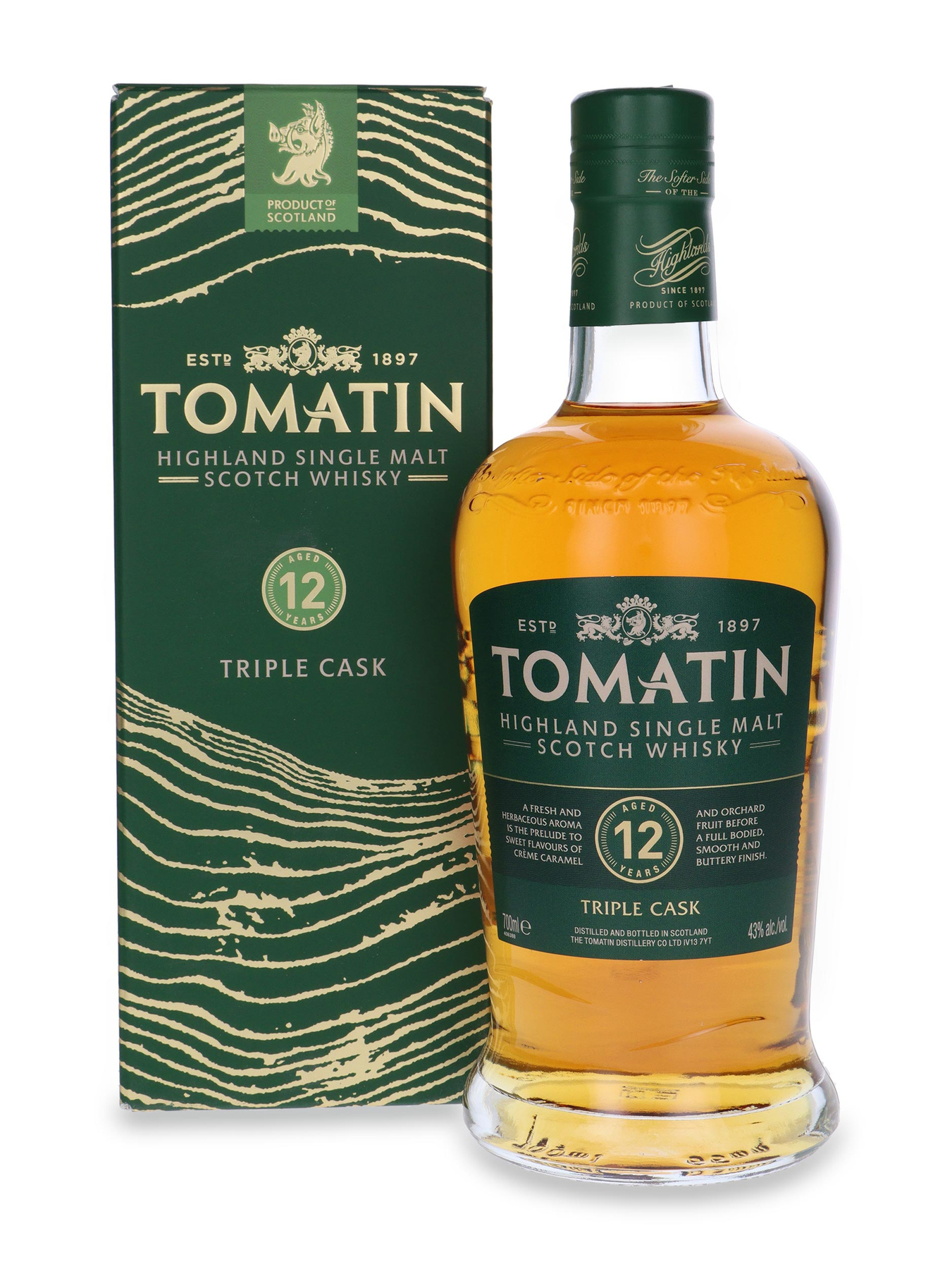 Tomatin 12 YO 12-Letni Triple Cask Bourbon & Sherry Cask