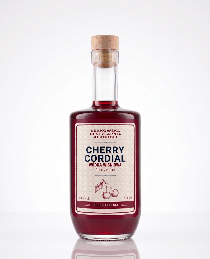 Krakowska Destylarnia Alkoholi Wódka Wiśniowa Cherry Cordial /40% /0,5l