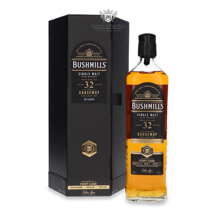 Bushmills 32-letni (D.1989, B.2021) Port Cask Causeway Collection LMDW / 53,8%/ 0,7l