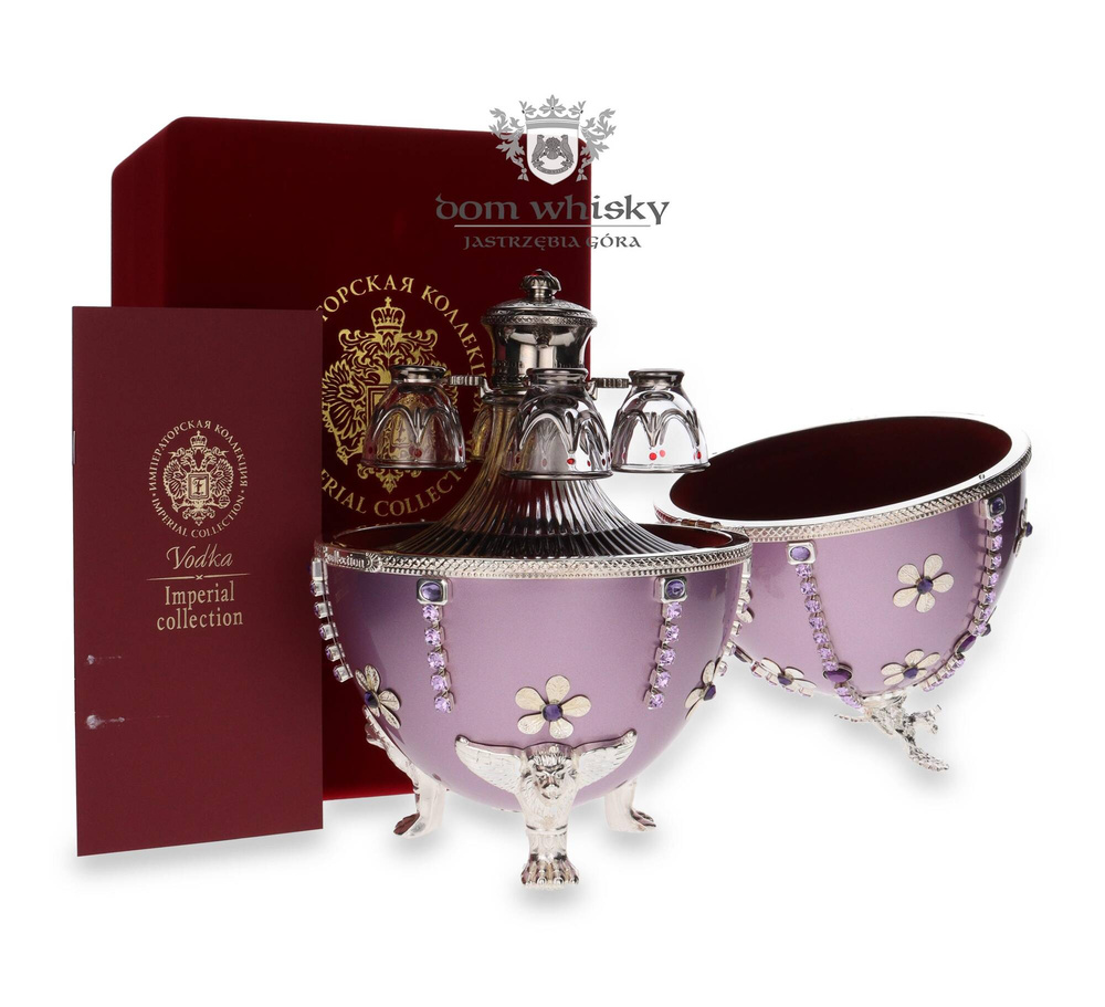 Fabergé Imperial Collection Vodka Lilac With Stones and Flowers / 40% / 0.7l