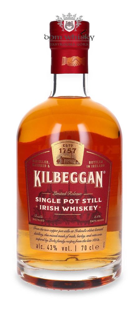 Kilbeggan Single Pot Still Irish Whiskey / 43% / 0.7l