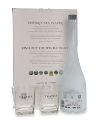 Wódka Pravda Vodka + 2 szklanki / 40% / 0,7l
