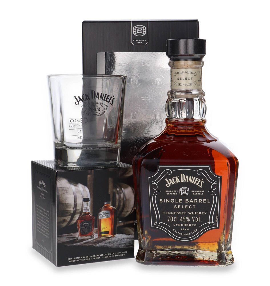 Jack Daniel's Single Barrel Select /45% / 0.7l + Jack Daniel's glass