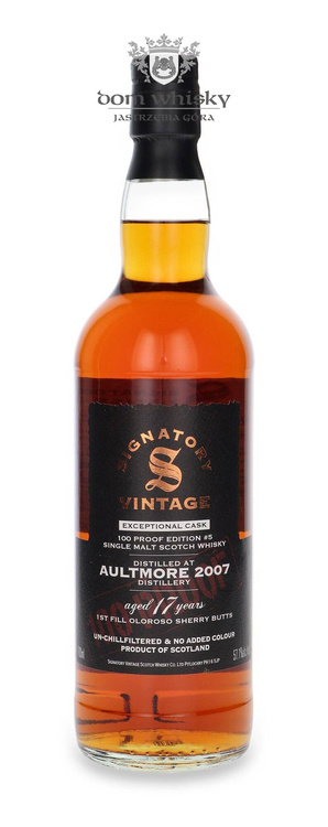 Aultmore 17-letni 100 PROOF Edition # 5 Signatory Vintage / 57,1% / 0,7l