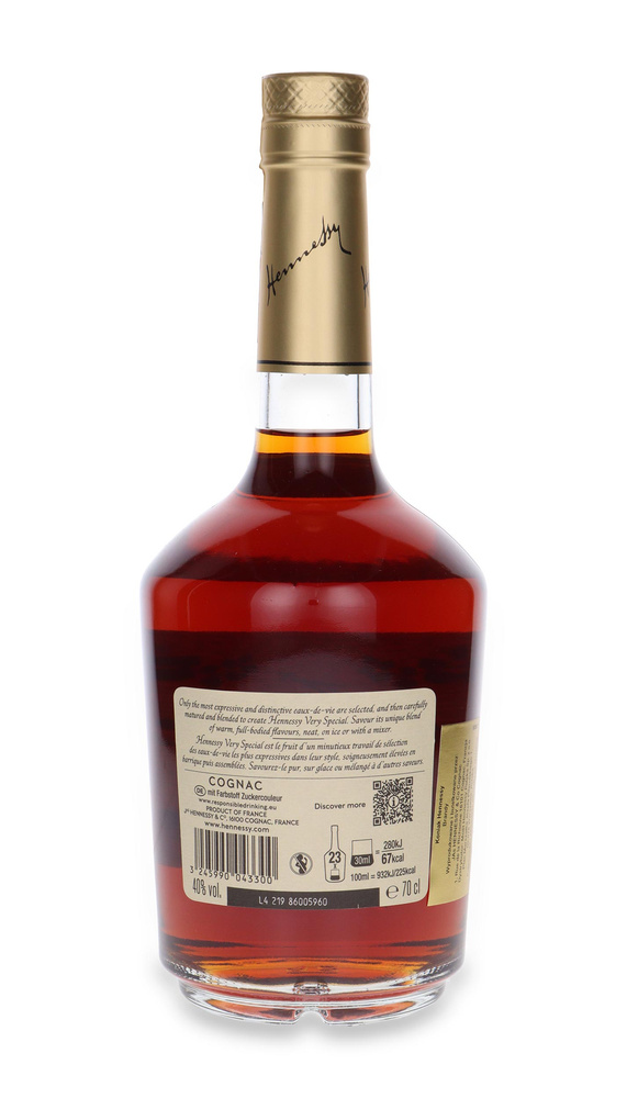 Cognac Hennessy VS Cognac (Unpacked) / 40% / 0.7l
