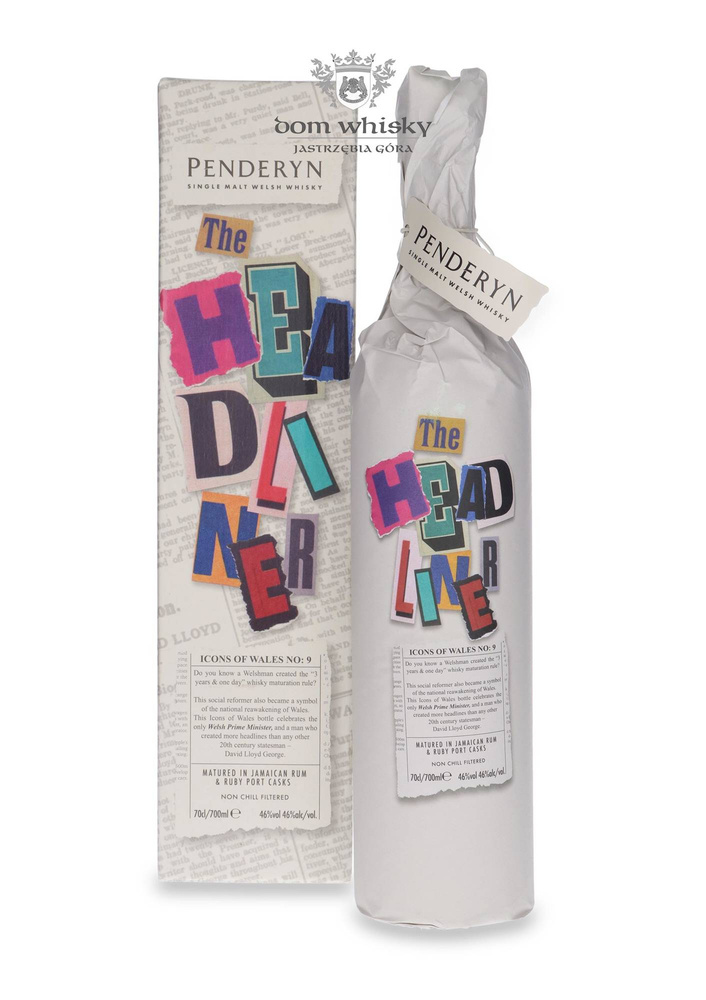 Penderyn The Headliner, Icon of Wales # 9/50 / 46%/ 0.7l