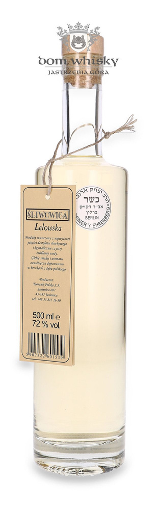 Vodka Sliwowica Lelowska Kosher Certificate / 72% / 0.5l