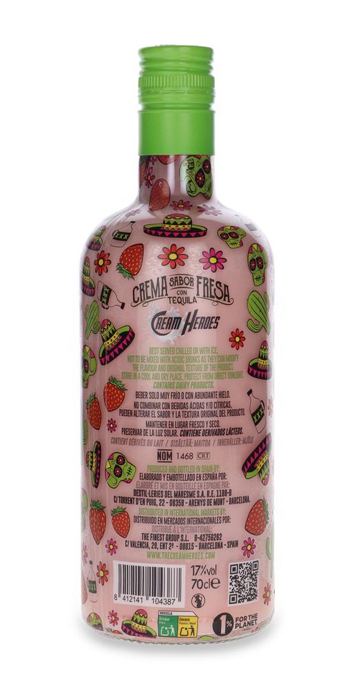 Crema De Fresa Con Tequila Licor / 17% / 0,7l