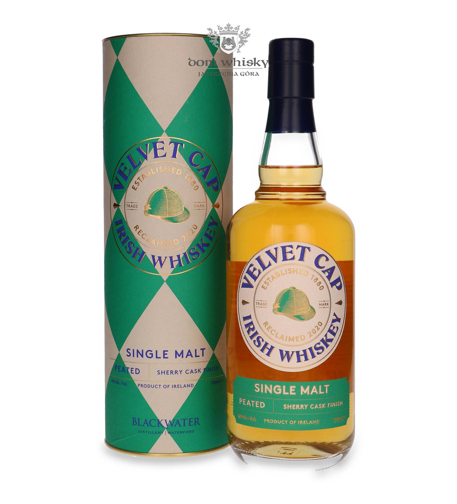 Velvet Cap Irish Single Malt Peated Whiskey, Sherry Cask Finish / 40%/ 0.7l