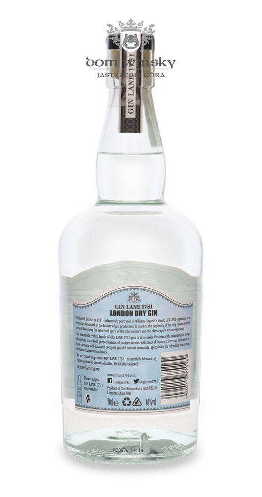 Gin Lane 1751 London Dry Gin (UK) / 40% / 0.7l