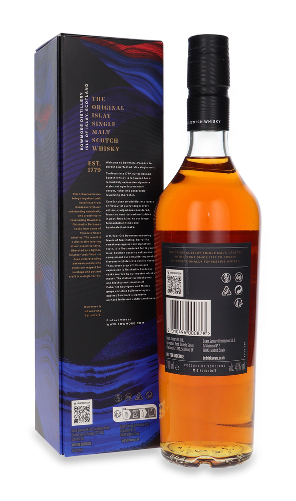 Bowmore 14-letni Bordeaux Cask Finish (Travel Retail)/ 43° /0,7l