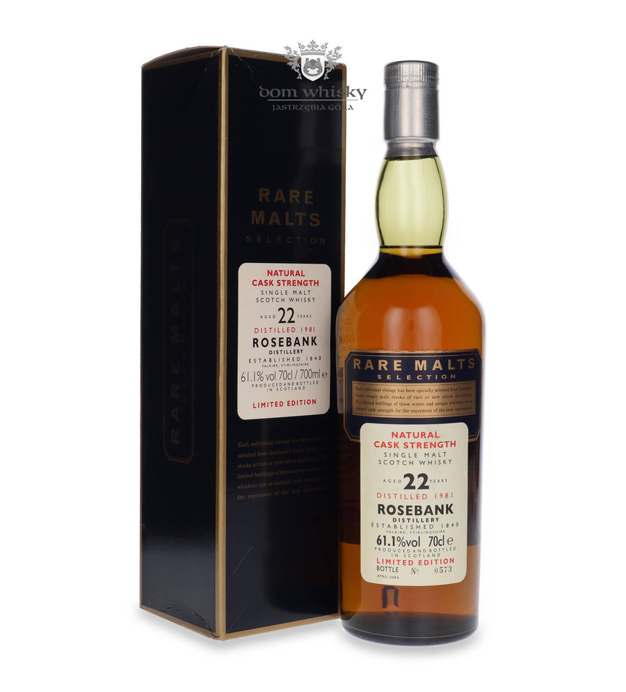 Rosebank 22-letni (D.1981 B.2004) Rare Malts / 61,1% / 0,7l