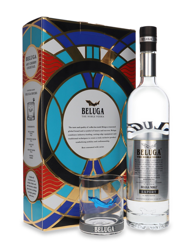 Wódka Beluga Noble Vodka + szklanka / 40% / 0,7l