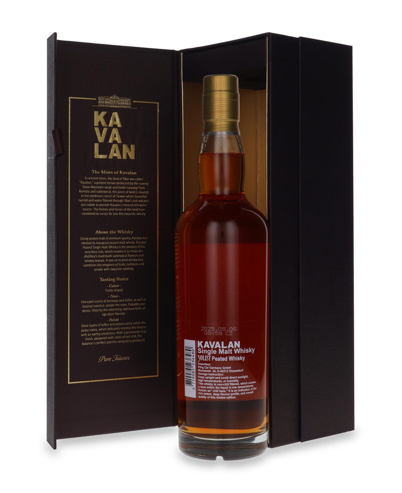 Kavalan Solist Peated Whisky / 54,8%/ 0,7l