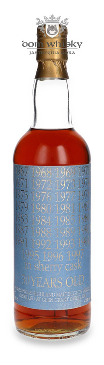 Glen Grant 30-letni (D.1967, B.1997) Signatory Vintage / 43%/ 0,7l			