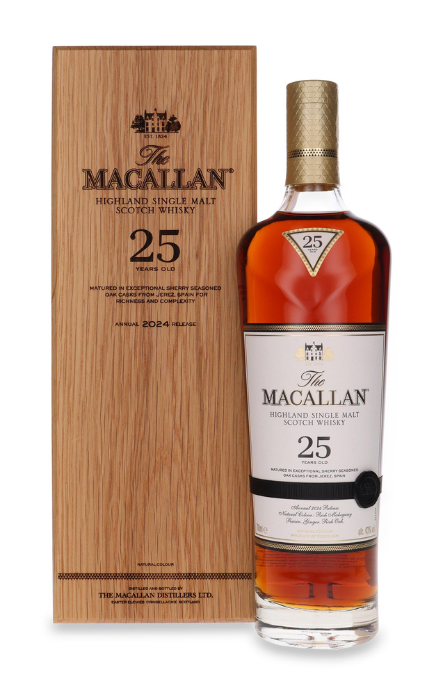 The Macallan 25-letni Matured in Sherry Oak (2024 Release) / 43%/ 0,7l                                          