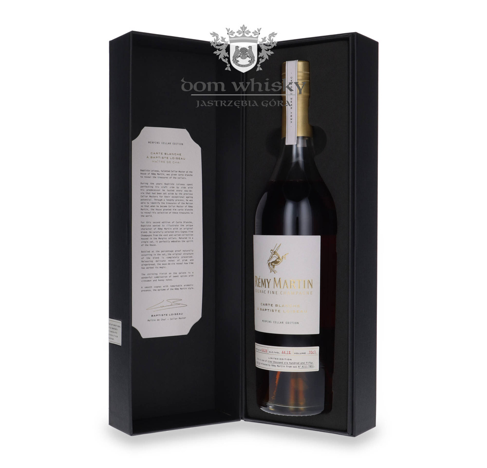 Cognac Rémy Martin Carte Blanche à Baptiste Loiseau, Merpins Cellar Collection / 44.1% / 0.7l