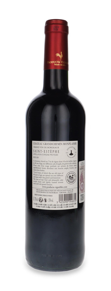 Chateau Grandchemin Monplaisir Saint-Estephe 2019 /13%/ 0,75l