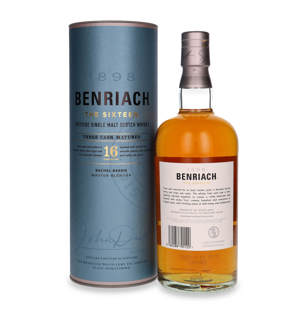 BenRiach The Sixteen 16 year old / 43% / 0.7l